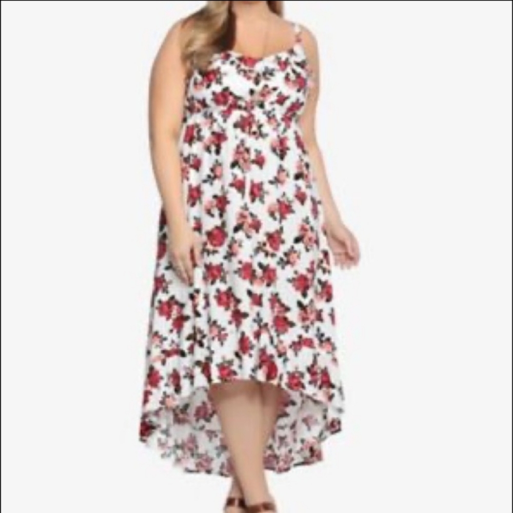 Size 3 Torrid Hi-Lo Rose Maxi